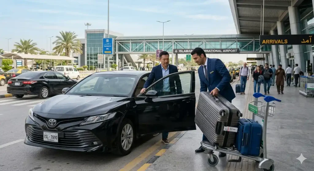 • airport transfer service in islamabad with driver